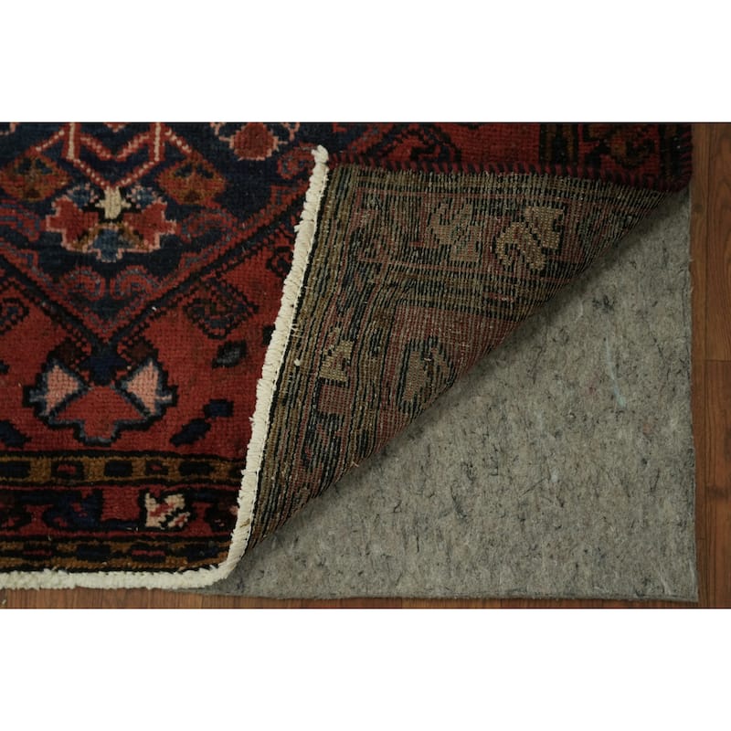 Hand Knotted Oriental 100% Wool Carpet Traditional Tribal Red Heriz Runner Rug - 10' 3'' X 3' 3''