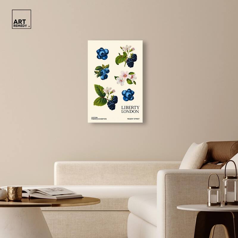 Berries and Blooms I Canvas by Art Remedy, Gallery Wrapped