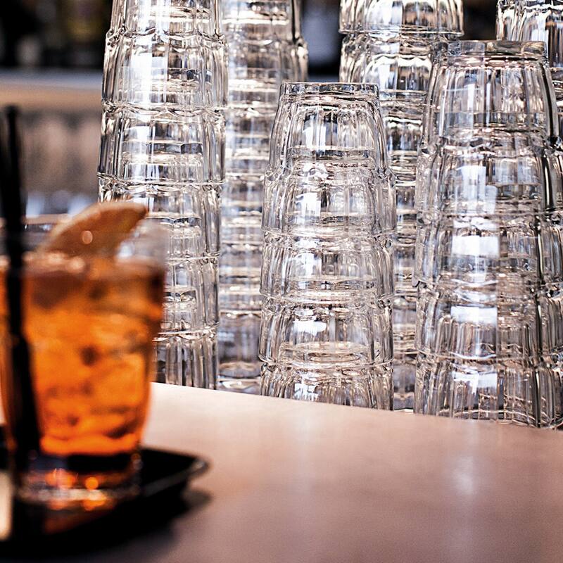 Bormioli Rocco Set of 6 Rock Bar Rocks Stackable Drink Glasses - 9.25 oz.