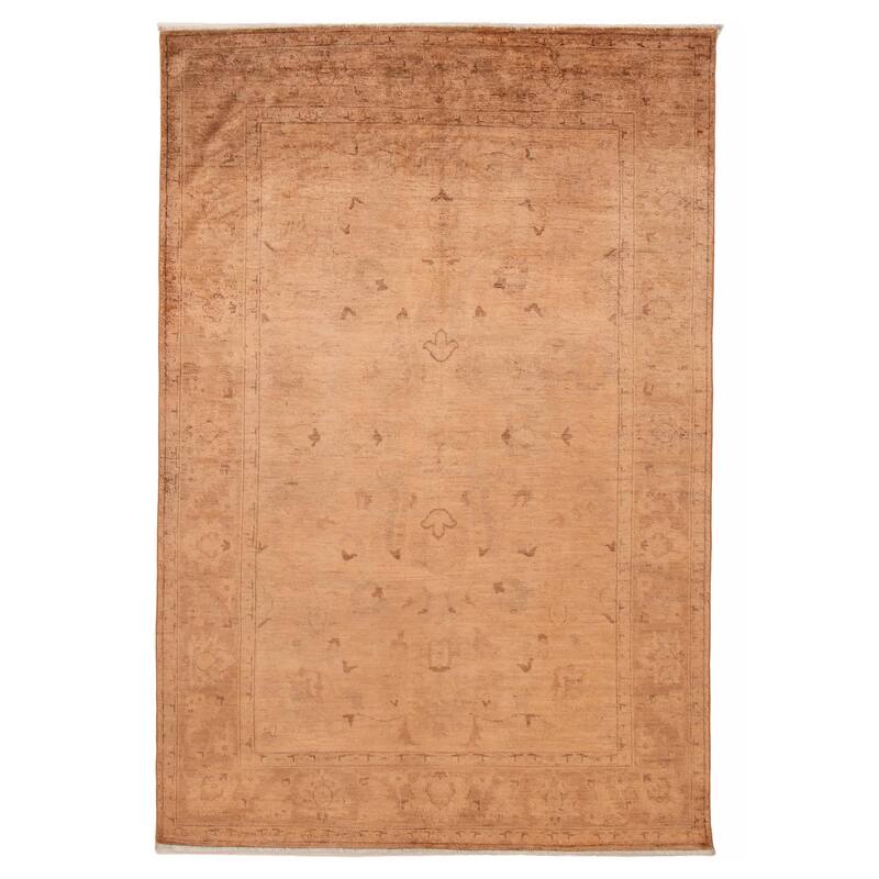 ECARPETGALLERY Hand-knotted Vibrance Copper Wool Rug - 6'3 x 9'2 - Copper - 6'3 x 9'2