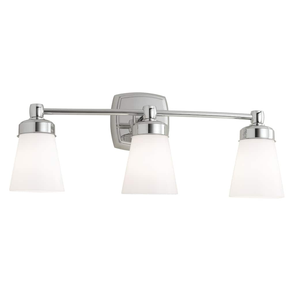 Soft Square Indoor Wall Sconce in Chrome - 22.25