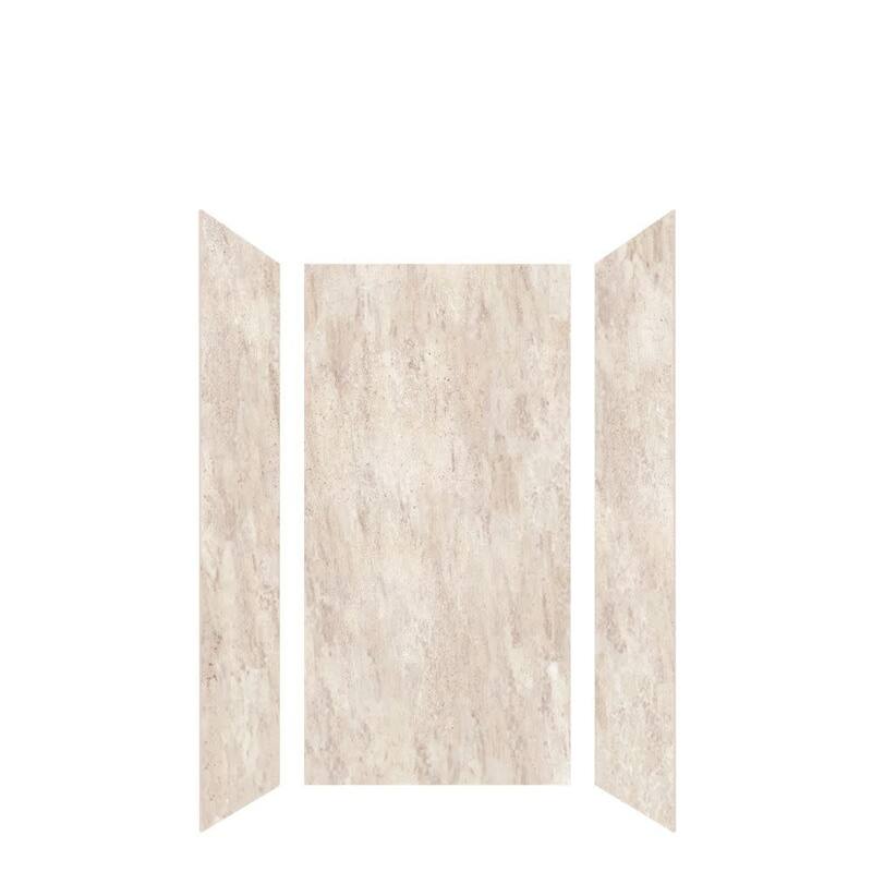 Transolid LWK363672 Lusso 72" H x 36" W x 36" D Three Wall Alcove