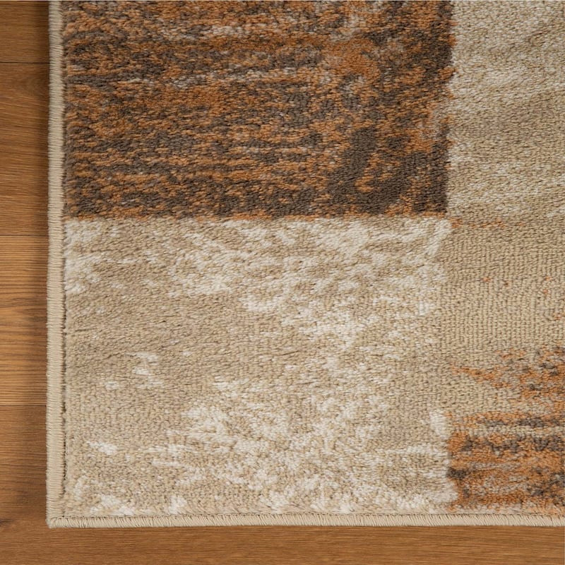 Patchwork Modern Eclectic Color Block Indoor Area Rug by Superior