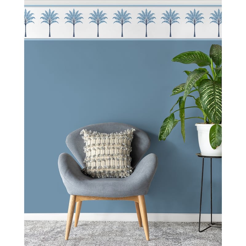 Harry & Grace Montgomery Palm Peel and Stick Wallpaper Border