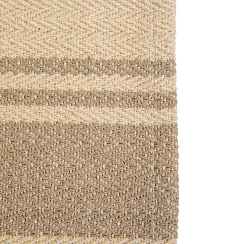 Canvas Table Runner with Stripes