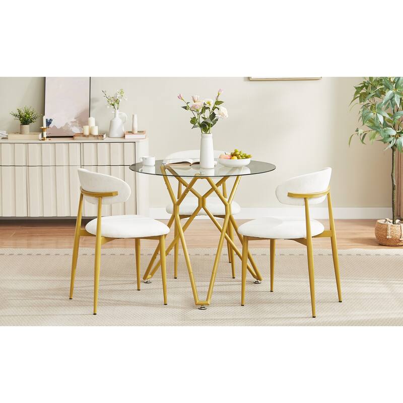 Set of 2 dining chairs, modern kitchen chairs with soft padding, farmhouse restaurant chairs