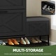 preview thumbnail 22 of 46, Moasis Shoe Storage Cabinet with Drawers Entryway Shoe Storage