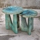 preview thumbnail 1 of 9, Uttermost Nadette Nesting Tables (Set of 2) Blue-green stain