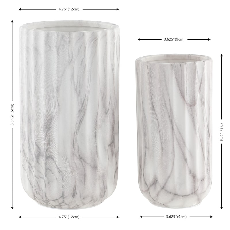 SAFAVIEH Silene Decorative Vase (Set of 2) - 5Wx5Dx9H