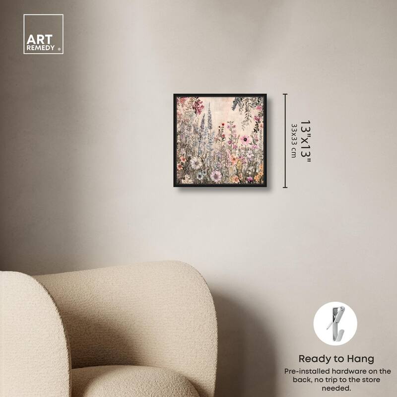 Chiffon Cosmos Canvas by Art Remedy