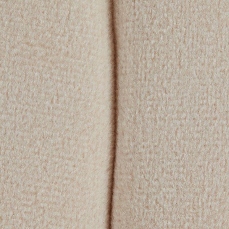 Braided Round 16" Ottoman Comfortable choice, multiple functions, classic design, and cozy corners in Velvet by LumiSource - Cream