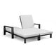 preview thumbnail 2 of 62, Benton Modern Aluminum Lounge Outdoor Double Chaise with Cushion - N/A
