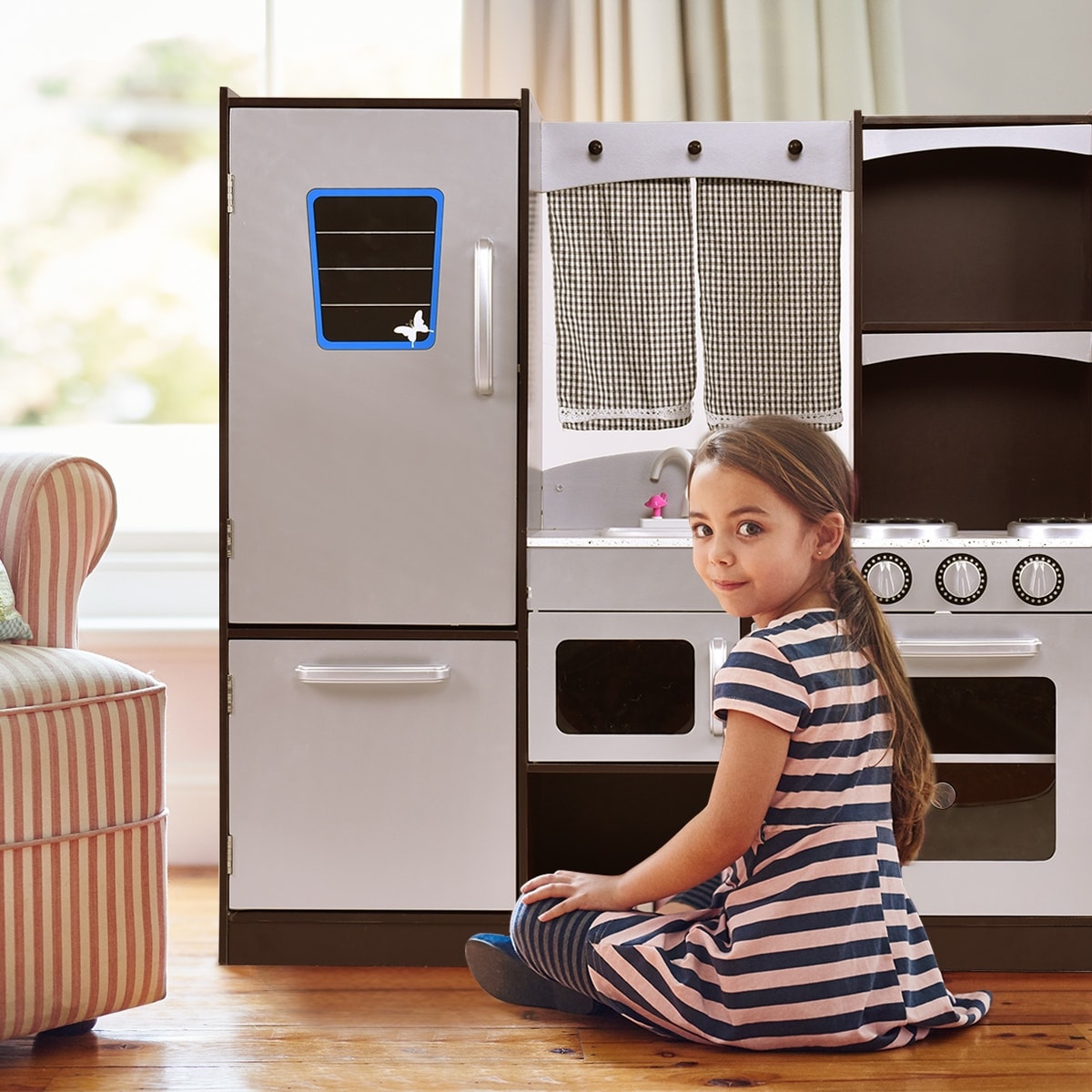 kids large wooden kitchen