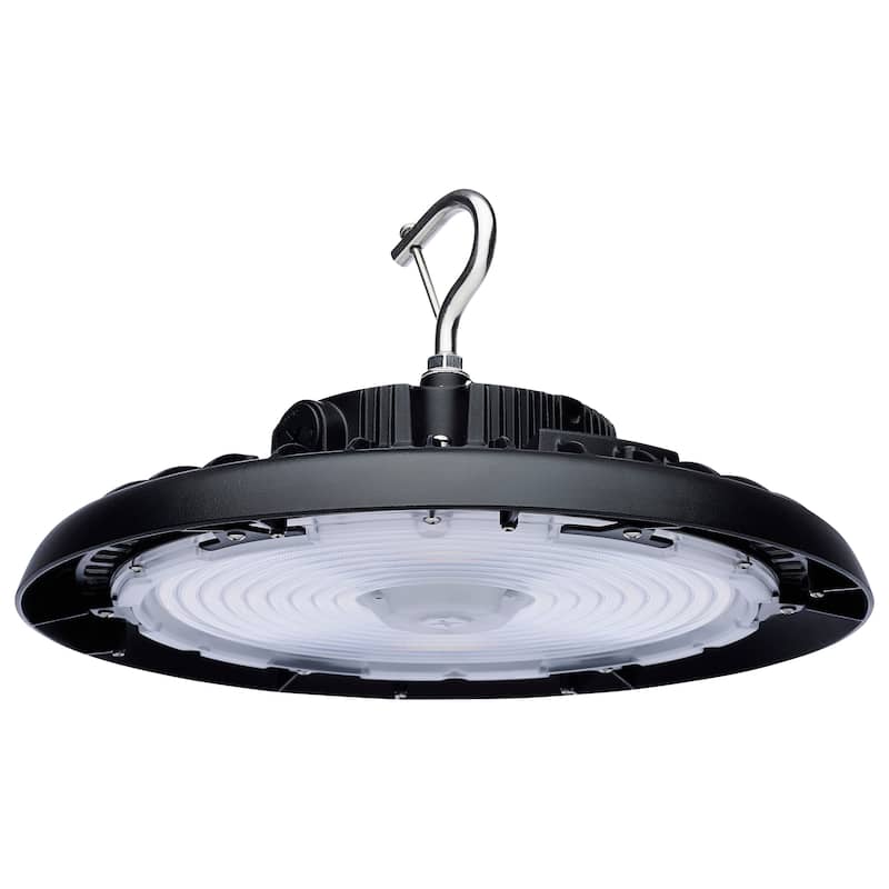 Wattage 150W/175W/200W CCT Selectable 3K/4K/5K LED UFO High Bay 120-347 - Black