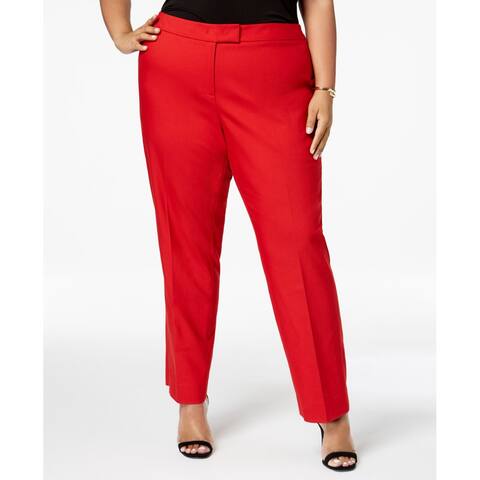 high rise straight leg dress pants womens size