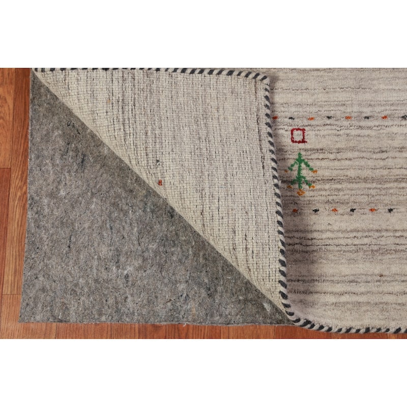 Little Animals Design Gabbeh Area Rug Hand-Knotted Wool Carpet - 6'3" x 8'10"