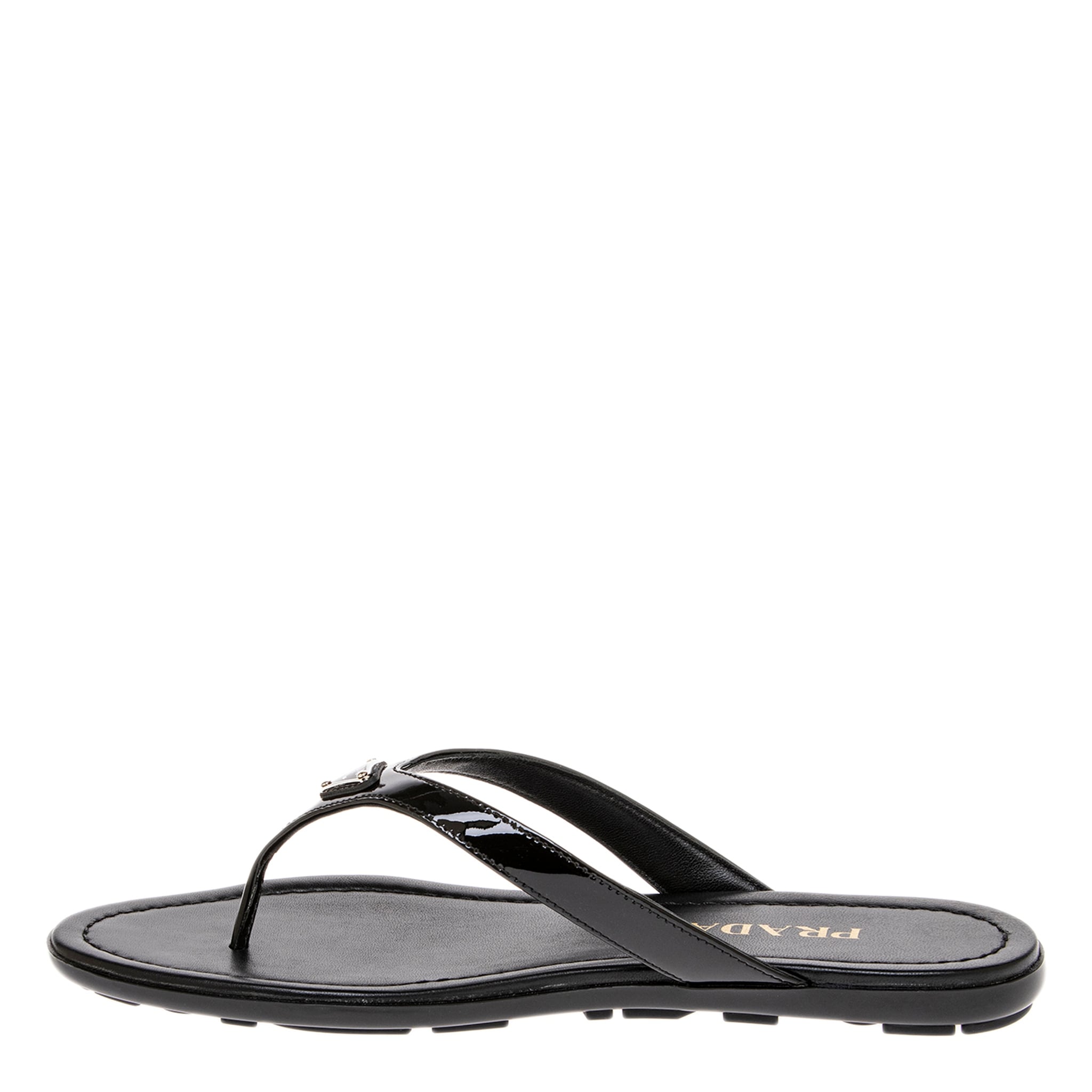 Prada-Patent-Leather-Thong-