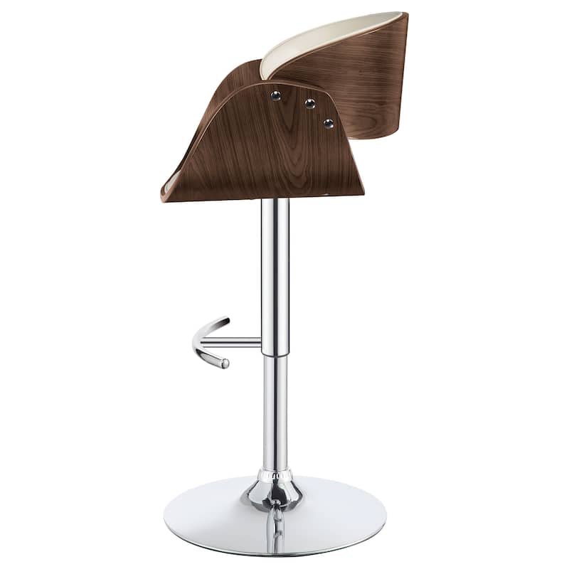 Dana Adjustable Height Curved Seat Bar Stool