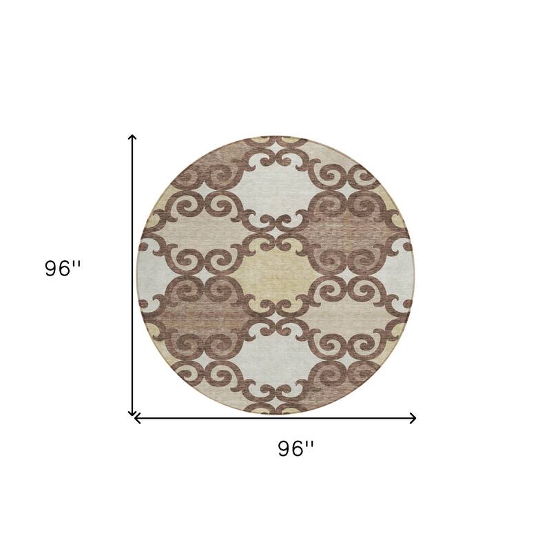 HomeRoots Trellis Transitional Rectangle Outdoor Rug
