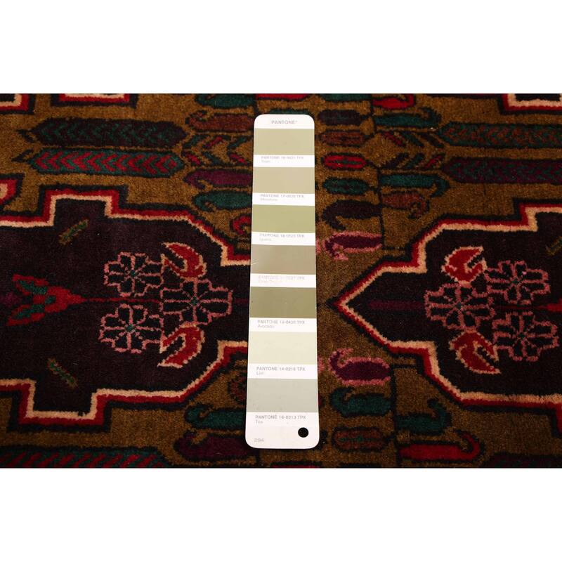 ECARPETGALLERY Hand-knotted Teimani Olive Wool Rug - 3'8 x 6'7