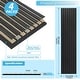 preview thumbnail 24 of 41, 4 Panels 93"x12" MDF Slat 3D Wall Paneling Cover 31 Sq.Ft. - N/A