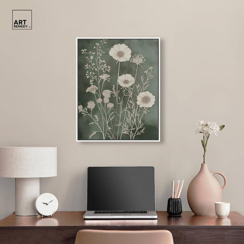 Airy Green Garden Canvas by Art Remedy