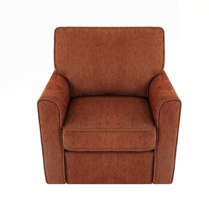 360° Swivel Chair Accent Barrel Armchair Swivel Sofa Chair with Side Pockets