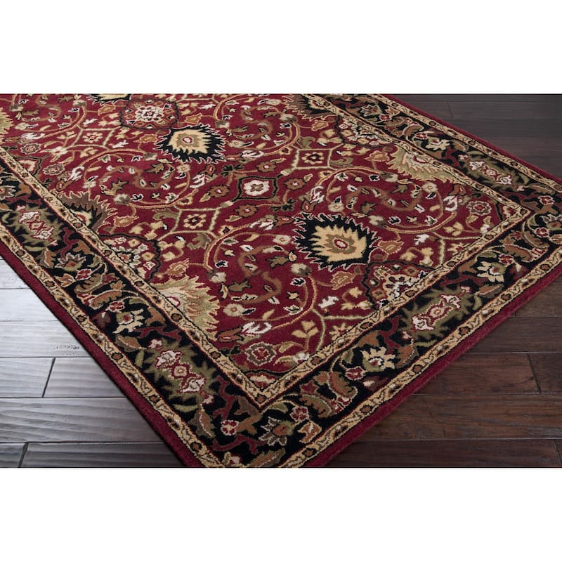 Livabliss Caesar Updated Traditional Border Area Rug