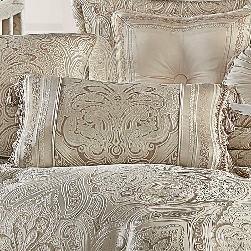 J. Queen New York Trinity Boudoir Decorative Throw Pillow - Accent - Polyester - Champagne