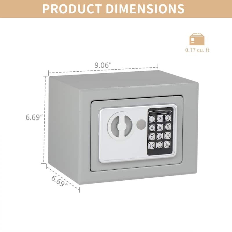 Digital Electronic Safe Security Lock Box Wall Home Office Hotel for Jewelry Cash