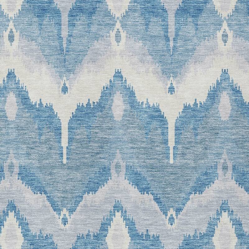 HomeRoots Ikat Transitional Rectangle Outdoor Rug