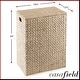 preview thumbnail 20 of 22, Large Laundry Hamper Basket w Lid and Liner Water Hyacinth