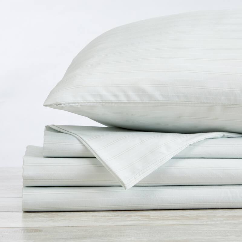 Premium Striped Microfiber Sheet Set
