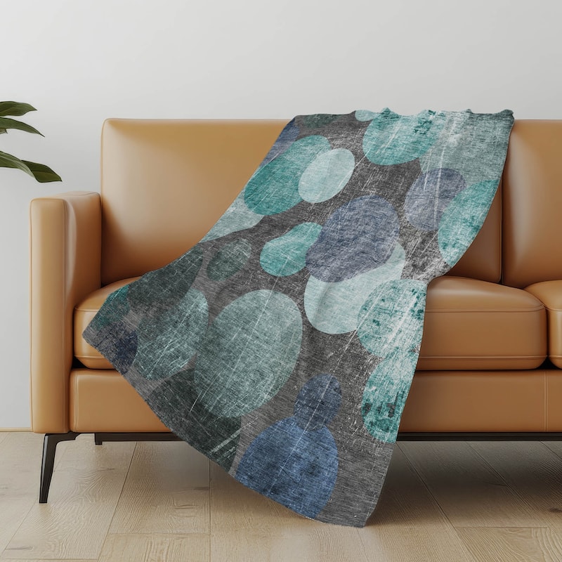 Premium Machine Washable Casual Contemporary Sherpa Throw Blanket