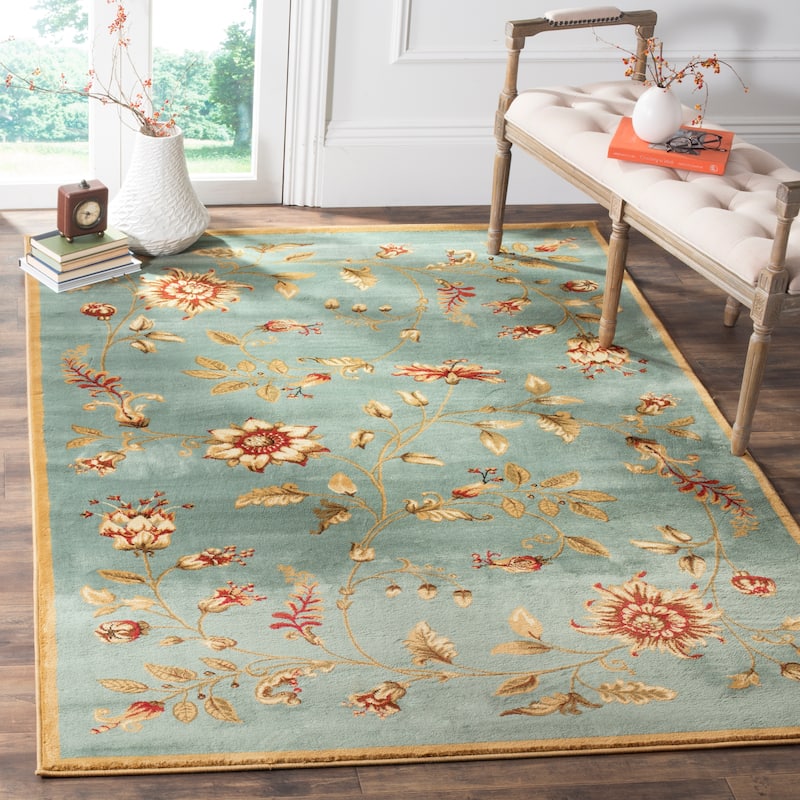 SAFAVIEH Lyndhurst Nazaria Traditional Floral Rug - 8' x 11' - Blue/Multi