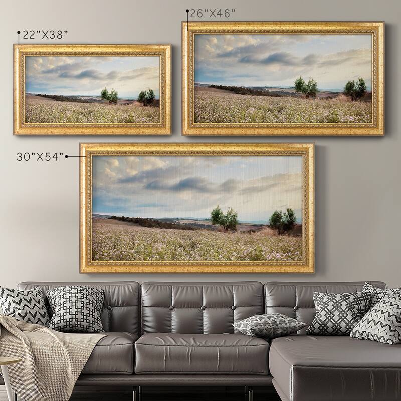 Tuscan Wildflowers Premium Framed Canvas- Ready to Hang