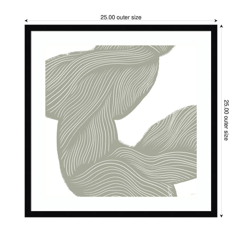 Kate and Laurel Movement Lines by Gabrielly Guedes Framed Wall Art Print