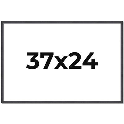 37x24 Frame Brown Solid Wood Picture Frame - Complete Modern Photo