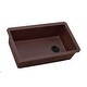 preview thumbnail 1 of 4, Ruvati 32 x 19 inch epiGranite Undermount Granite Composite Quartz Single Bowl Kitchen Sink - Carnelian Red - RVG2033RD
