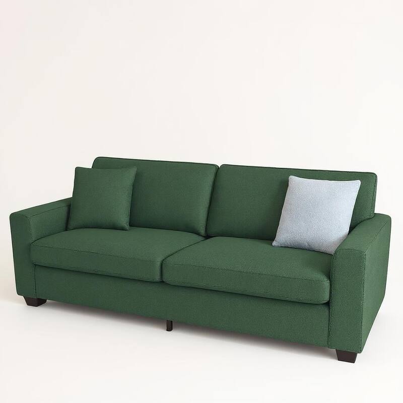 3 Seater Cloud Couch, with Deep Seats, 83" - Green