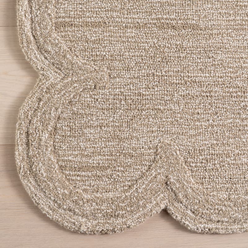 Nuloom Elira Solid Bordered Area Rug