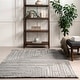 preview thumbnail 6 of 7, Nuloom Ziva Contemporary Abstract High-Low Fringe Area Rug