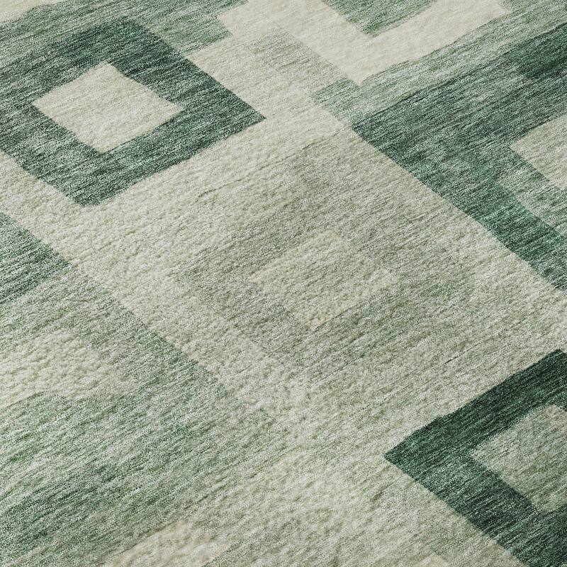 Premium Washable Super Soft Blocky Contemporary Mayfield Rug