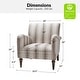 preview thumbnail 28 of 48, HULALA HOME Seip Modern Striped Arm Chair with Spindle Wood Legs Set of 2