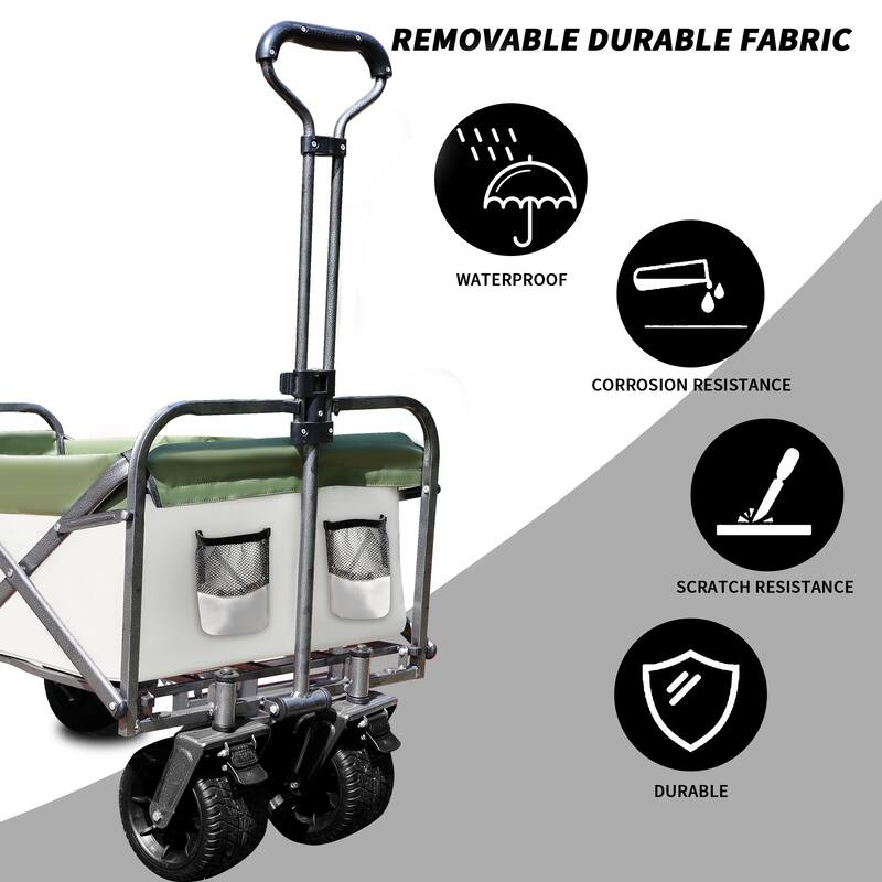 Outdoor Garden Park Utility kids wagon portable beach trolley cart camping foldable with big wheels folding wagon