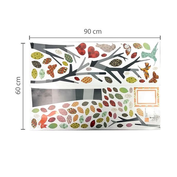 dimension image slide 3 of 4, Walplus Colorful Photo Number Children Kids Wall Sticker Nursery Decor