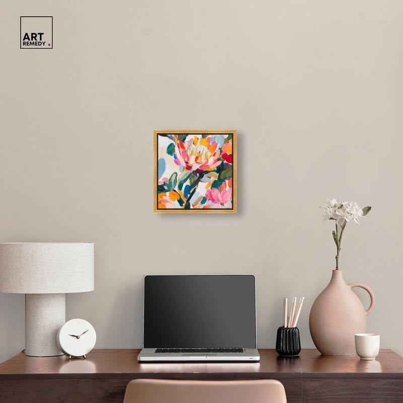 Lively Flora I Canvas by Art Remedy