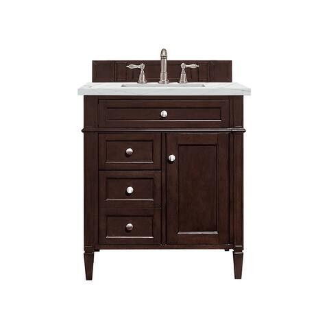 James Martin Vanities Brittany 30" Single Vanity, Burnished Mahogany