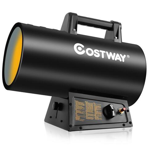 60000 BTU Outdoor Protection Portable Propane Forced Air Heater - 16" x 9" x 15" (L x W x H)