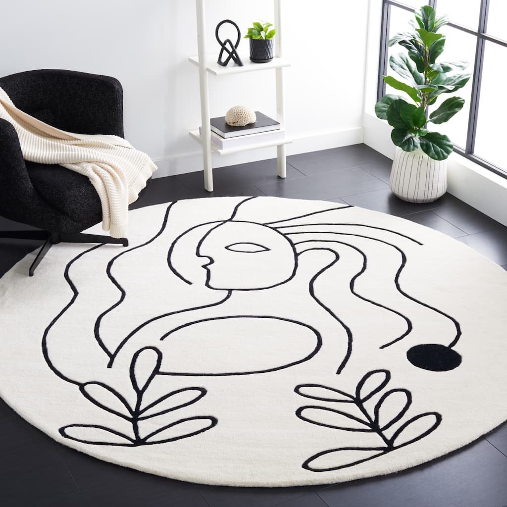 SAFAVIEH Handmade Fifth Avenue Chayah Mid-Century Modern Wool Rug